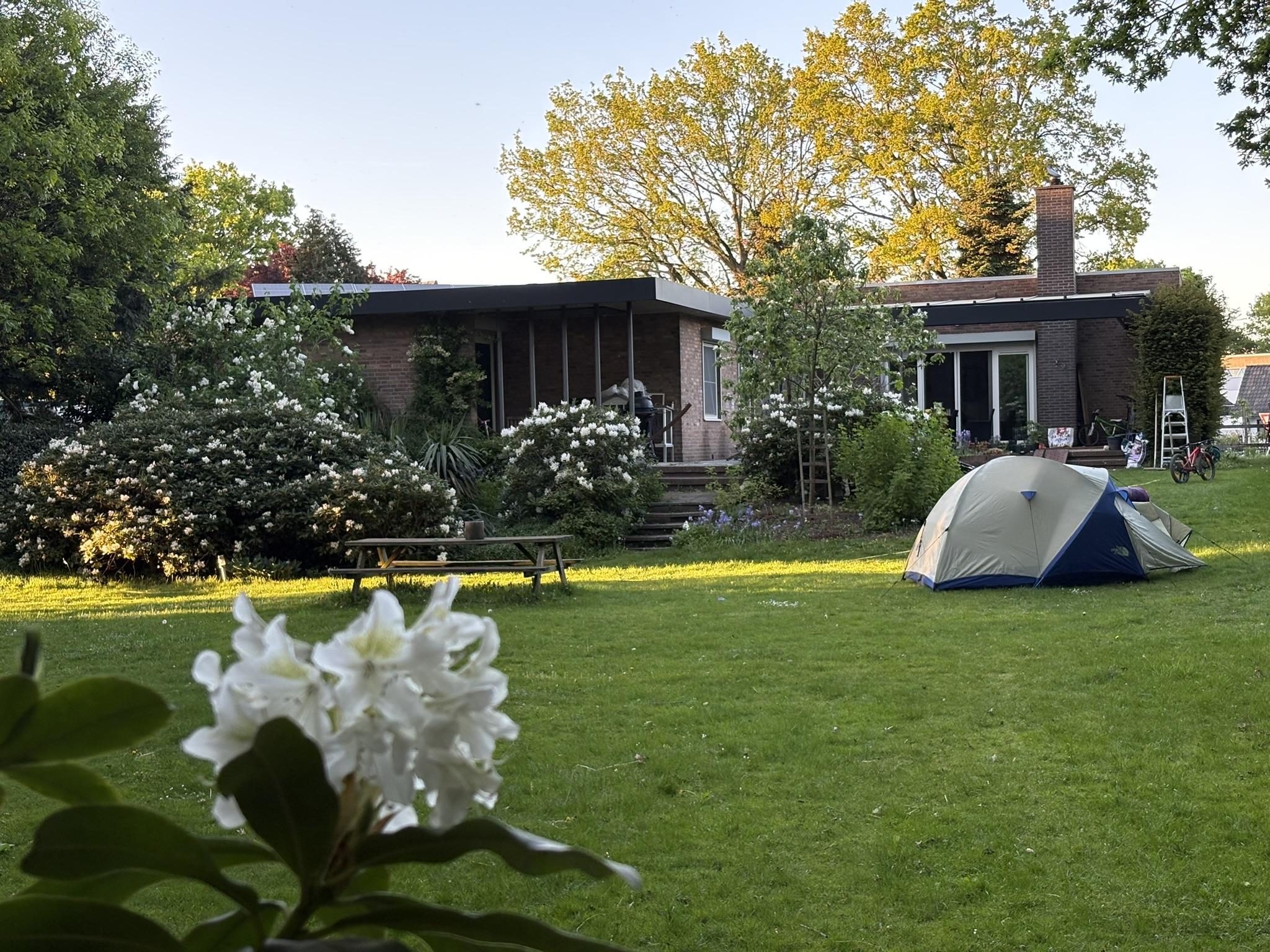 De grote tuin bij de opvang